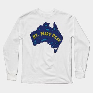 AUSSIE MAP SAINT MARY PEAK Long Sleeve T-Shirt